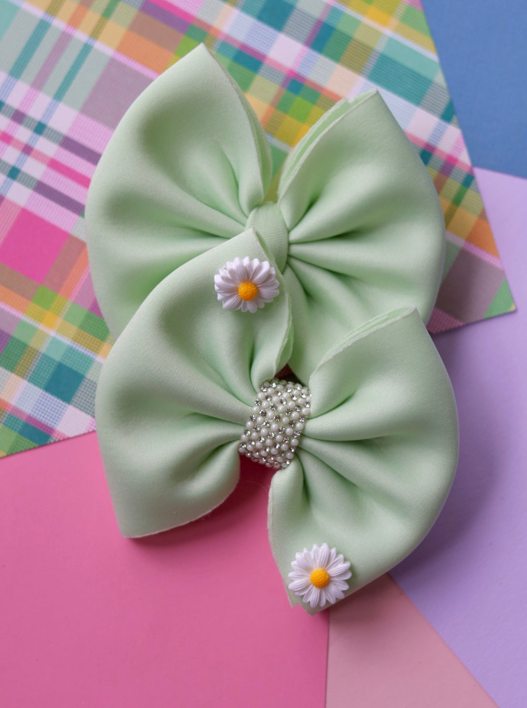 Minty Puff Bow